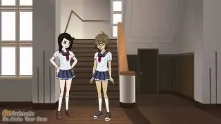 Becky gets punched in the stomach by the Bully Vic