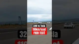 FREN TESTİ: 2 tonluk TESLA vs 1,5 tonluk BMW 320i | Hangisinin Freni Daha İyi?