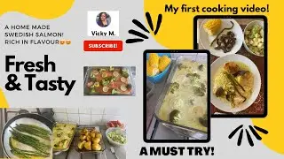 How to make a tasty & delicious Swedish Salmon Recipe/Rich in flavour/My first cooking video!/
