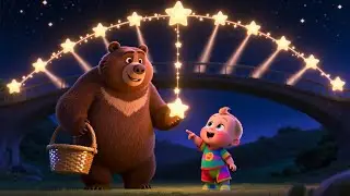 Bear Builds a Star Bridge | Fun Nursery Rhyme Song for Kids