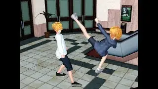 MMD Fight Len vs Neru (Motion download)
