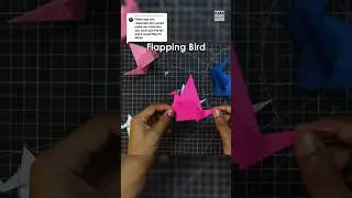 Easy 1-Min Origami Flapping Bird! 🕊️ ✨ #shorts #flappingbird #origami