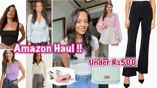 Amazon Haul Under 500Rs ( Outfits, Footwears, Bags)