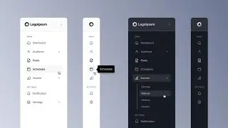 Create a Stunning Sidebar with Light & Dark Mode Using HTML & CSS & JS