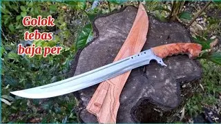 Tehnik manual,,membuat golok sebaguna super kuat dari baja bekas, 