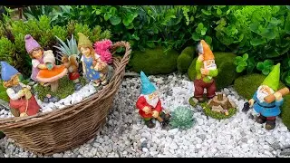 Miniature Garden Gnomes Decor Ideas - Fairy Garden Figurines & Accessories Set