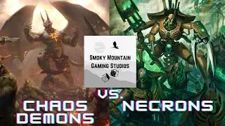 Chaos Demons Vs. Necrons Warhammer 40k Live Chapter Approved 25-26 Battle Report