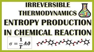 ENTROPY PRODUCTION IN CHEMICAL REACTION | IRREVERSIBLE THERMODYNAMICS | NON EQUILIBRIUM