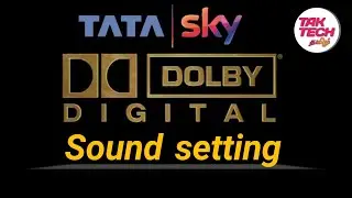 Tata Sky / Dolby Digital Audio Setup / தமிழ் / Tak Tech Tamil