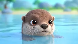 The Sleepy Baby Otter Floated on His Back | Calm Toddler Song | Kids Rimas
