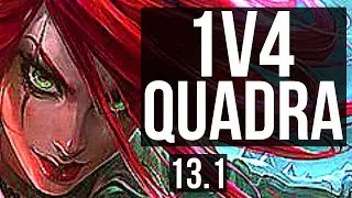 KATA vs SYNDRA (MID) | 1v4 Quadra, 7 solo kills, 900K mastery, 300+ games | EUW Diamond | 13.1