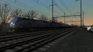 Train Simulator 2014 HD: Amtrak GE Genesis P42DC Double Header Leads New Jersey Transit Train 3814