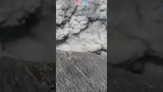 🇮🇩 Экстремальный спуск - группа альпинистов чудом спаслась от извержения вулкана Дуконо в Индонезии