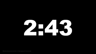 2 minutes 43 seconds [163 secs] clock timer countdown || Alarm Focus