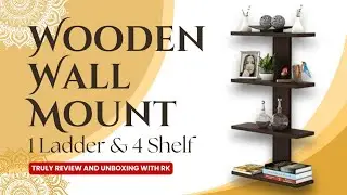 Tree Shape 4 Tier Wooden Wall Mount / Shelves 4 टियर लकड़ी की दिवार शेल्फ 🔥