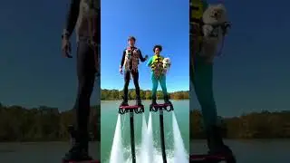 Pup Squad Soars High on Flyboards 🐶🚀​They&rsquo;re gonna fly 30 feet in the air!​