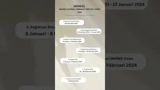 Jadwal SNBP #uinjktofficial #uinjakarta