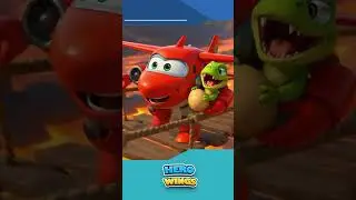 Super Wings | The Adventure in Dino World! Jett Meets Dinosaurs! | #superwings #robot #cartoon