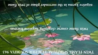 TWIN FLAME SPIRITUAL TEACHER SOUMIYA 963 | negative karma in the surrender phase of twin flame 