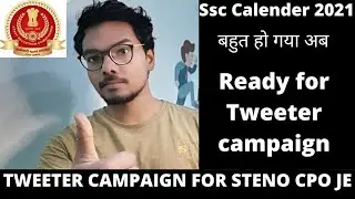 Tweeter Campaign for Ssc Steno CPO JE Prepone || Ready हो जाओ