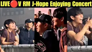 LIVE 🔴 Taehyung, j-hope, Namjoon Spotted at Tyler the Creator&rsquo;s concert in Seoul 😍 #bts #rm #v #btsv