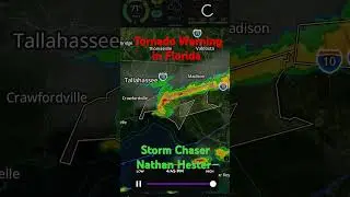 Florida Tornado Warning by Storm Chaser Nathan Hester 4-11-25 #news #Florida #Tornado Warning
