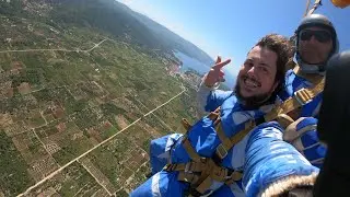 Skydiving in Hvar, Croatia