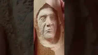 Wood Carving Eyes #woodspirit #dremelcarving #woodcarving