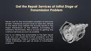 Repair Transmission is a valuable Service