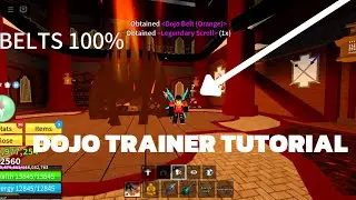 How to get all Belts,DOJO TRAINER (BLOX FRUITS DRAGON UPDATE)