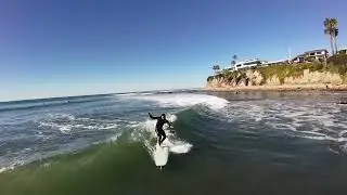 01/10/26 Tourmaline Surf Park Point - Flagpole Pacific Beach San Diego Raw Unedited Drone Surfing 4k