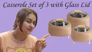Casserole Set of 3 with Glass Lid #video #explore #trending  #motivation #love #fashion #comedy #art