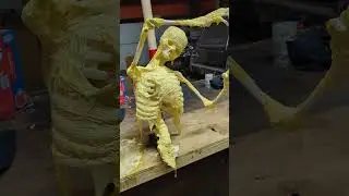 Making some zombie corpses. #bones #skull #halloween #halloweencrafts