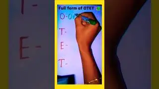 full form of OTET📚 #sushila_educational #youtube #shorts