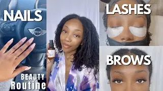 My Monthly Maintenance Routine: Nails + Lashes +Brows + Skincare Routine | TyKara Ann