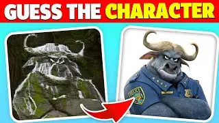 УГАДАЙТЕ СКРЫТЫХ 🐂🐰 ПЕРСОНАЖЕЙ ИЗ ФИЛЬМА &laquo;ЗВЕРОПЛАЯНИЕ 2&raquo; 🚓 ПО ИЛЛЮЗИИ🫣! Прищурьтесь! Шеф Боуго, ...
