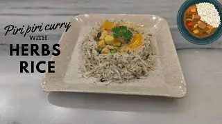 piri piri curry with herbs rice #italiancuisine #curryrecipe #piripiri #curryrice