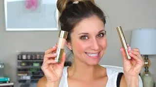 First Impression, Review and Demo: Estee Lauder Cushion Stick Foundation & Highligher