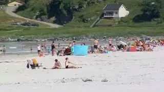 REFVIKSANDEN k&aring;ret til norges fineste badestrand.