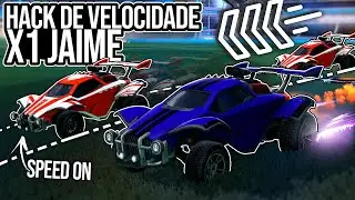 USEI HACK DE VELOCIDADE CONTRA O JAIME E ELE N&Atilde;O ENTENDEU NADA! TROLLAGEM - Rocket League