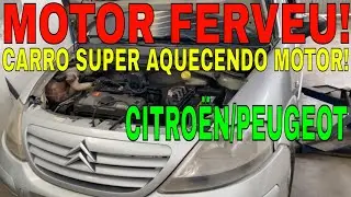 CARRO MOTOR ESQUENTANDO SUPER AQUECENDO FERVENDO CITROËN C3 C4 XSARA AIRCROSS/PEUGEOT 206 207 1.4 8V