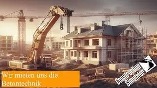 Let&acute;s Play Bau Simulator #008 Wir mieten uns die Betontechnik