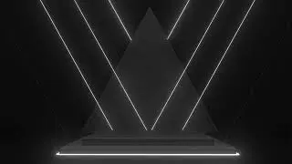 Black Geometric Stage LED Wall Background Effects 4K | DJ Light Effects Visual Loops