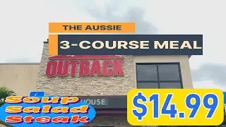 Outback 3 Course Meal for $14.99 #food #outbacksteakhouse #fyp