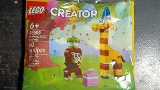 Lego Birthday Party Animals Set building 