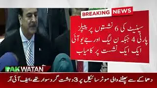 People's Party won 6 seats in the Senate, while PML N and JUI won one seat each | Pakwatan TV