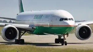 EVA AIR Boeing 777-300ER - LOUD GE90 Engine Start! Paris Charles de Gaulle Airport