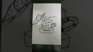 cute butterfly new a tea cup🍵
