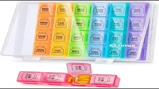 AUVON Weekly Pill Organizer