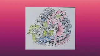 Zentangle art | Zentangle pattern | zentangle step by step #zentangle #pattern #zenart #zen 